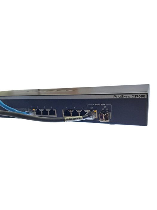 Netgear XS708E V2 ProSAFE | 8-Port 10-Gigabit Ethernet Web Managed Switch