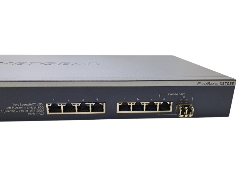 Netgear XS708E V2 ProSAFE | 8-Port 10-Gigabit Ethernet Web Managed Switch