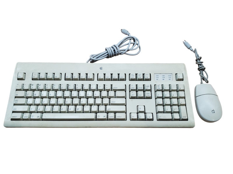 Vintage Apple Macintosh M2980 Keyboard With M2706 BUS Mouse II | *READ*