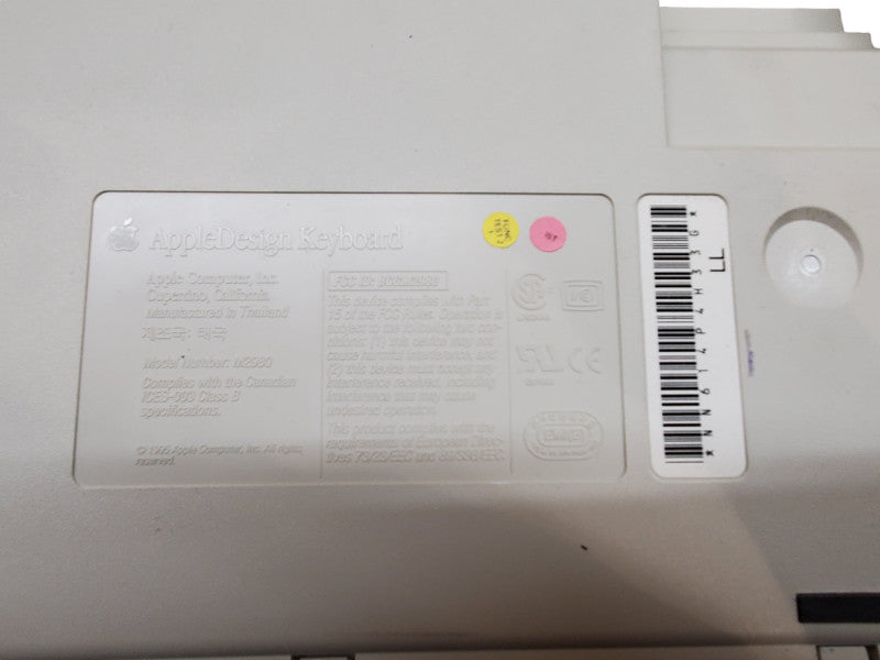 Vintage Apple Macintosh M2980 Keyboard With M2706 BUS Mouse II | *READ*
