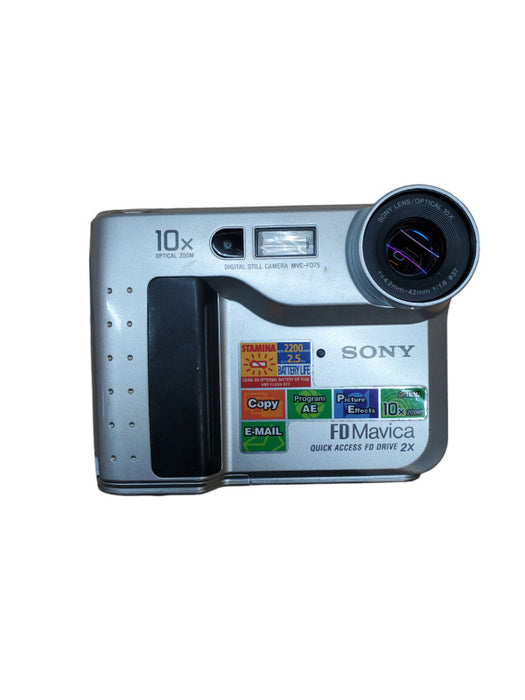 SONY Mavica MVC-FD75 Floppy Disc Digital Still CAMERA | w/ Battery + Charger