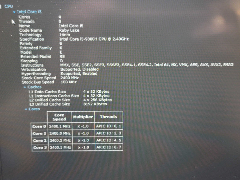 Acer Nitro 5 | i5-9300H| 16GB DDR4| GTX 1650| 256GB SSD PARTS/REPAIR  β Lap200