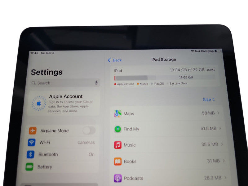 Apple iPad 8th Gen - 32GB - Space Gray [A2270] (