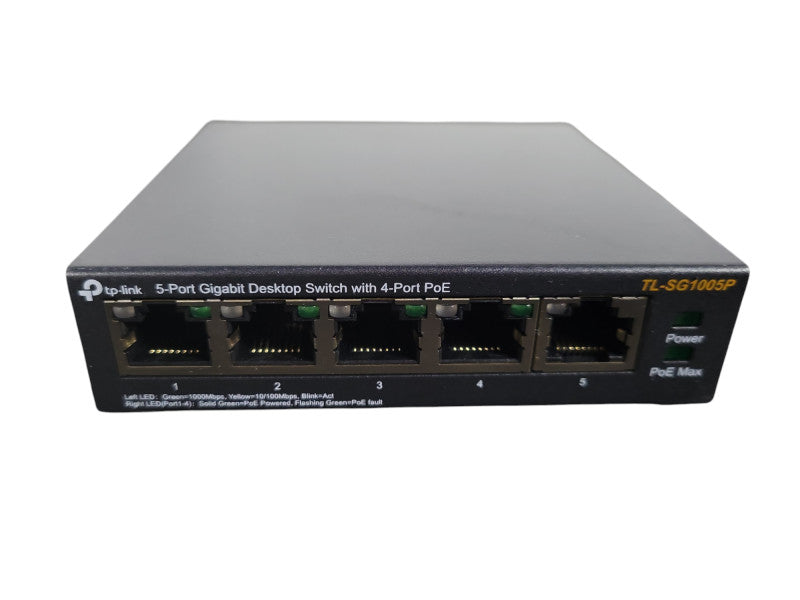TP-LINK TL-SG1005P 5-Port Desktop Switch, 4x POE+ Ports !