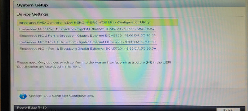Dell R430 1U, Xeon E5-2623v4 2.6GHz, 32GB DDR4, H730 Mini, 8x 2.5" _