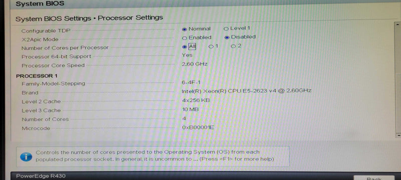Dell R430 1U, Xeon E5-2623v4 2.6GHz, 32GB DDR4, H730 Mini, 8x 2.5" _