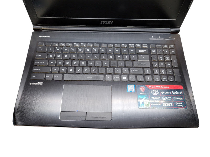 MSI Apache Pro GE62| i7-7700HQ| 16GB DDR4| GTX 1050| NO SSD FOR PARTS READ  β BudLap