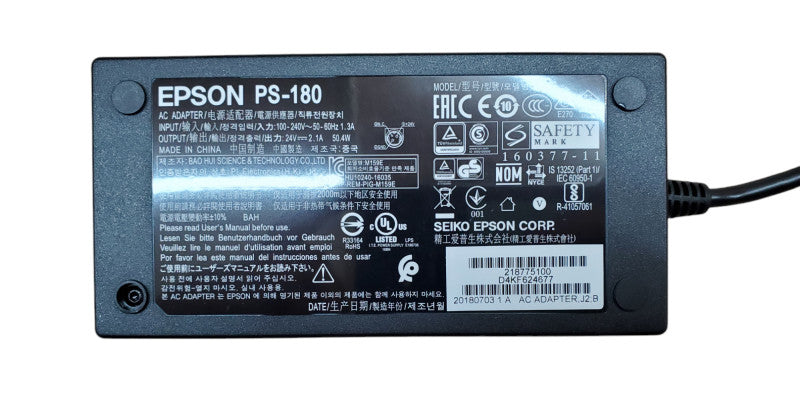 EPSON PS-180 AC Adapter Power Supply M159E Printers 2.1A 24V 50.4W Q