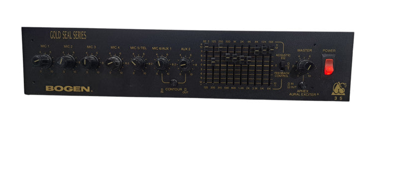 Bogen GS35 Gold Seal Amplifier with 10-Band Graphic Equalizer