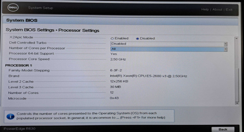 Dell R630 1U 8x 2.5"| Xeon E5-2680 v3 @2.5GHz, 32GB DDR4, H330 Mini, 2x 750W
