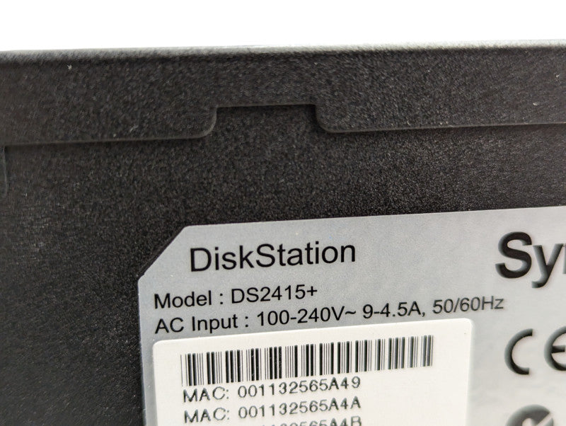 Synology DiskStation DS2415+ NAS Server 12 Bay NAS Flashing Blue Light  -
