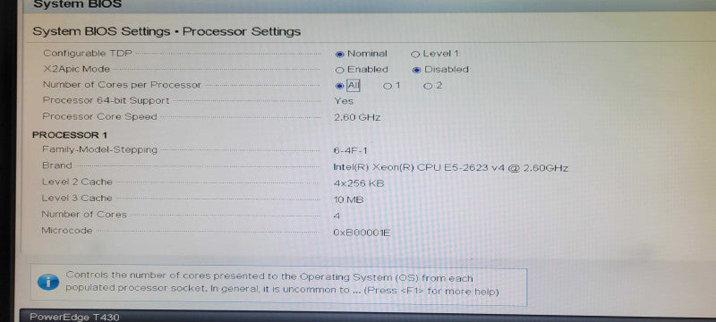 Dell PowerEdge T430 1x Xeon E5-2623 v4 2.60GHz 32GB DDR4 8x 3.5"  H730 2x PSU _
