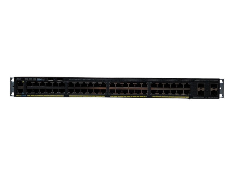 Cisco WS-C2960X-48FPS-L, 48 Port Gigabit PoE+ 740W 4x SFP Switch w/ Stack