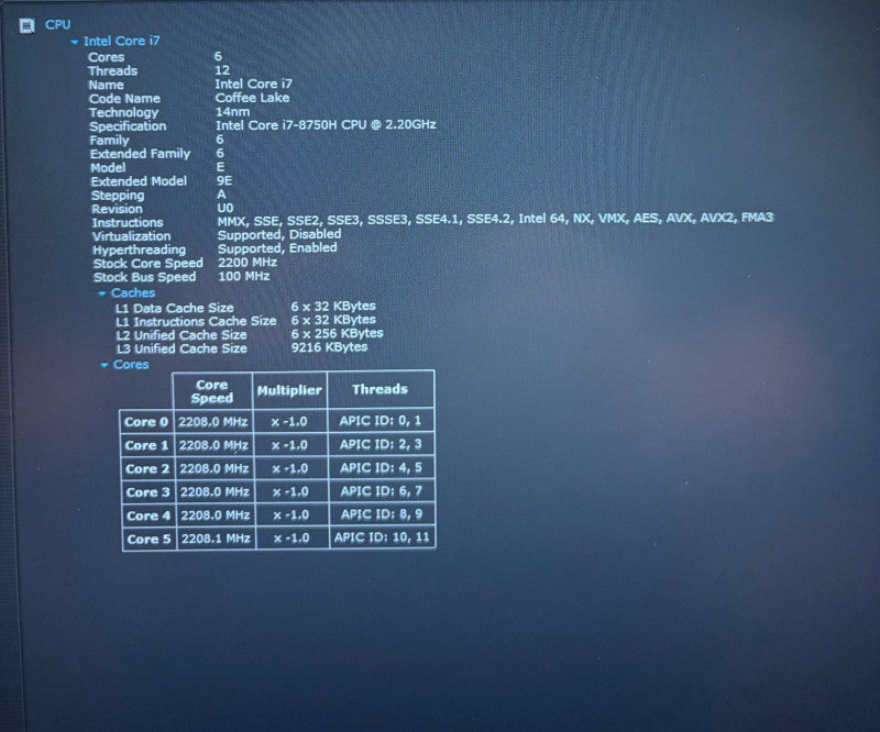 Dell G3 3579 i7-8750H@2.2GHz GTX 1050 Ti 4GB GPU 32GB RAM 512GB SSD READ!  Lap200