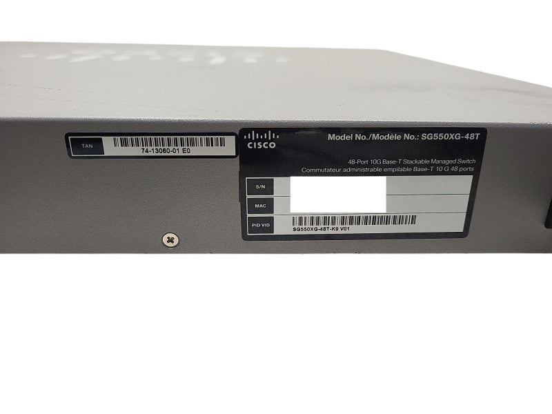 Cisco SG550XG-48T-K9 48-Port 10G Base-T Stackable Managed Network Switch $