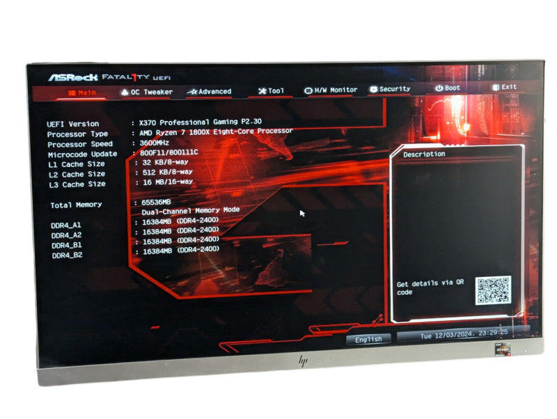 4U Custom Rack PC ASRock FAtal1ty X370 Professional Gaming P2.30 READ -