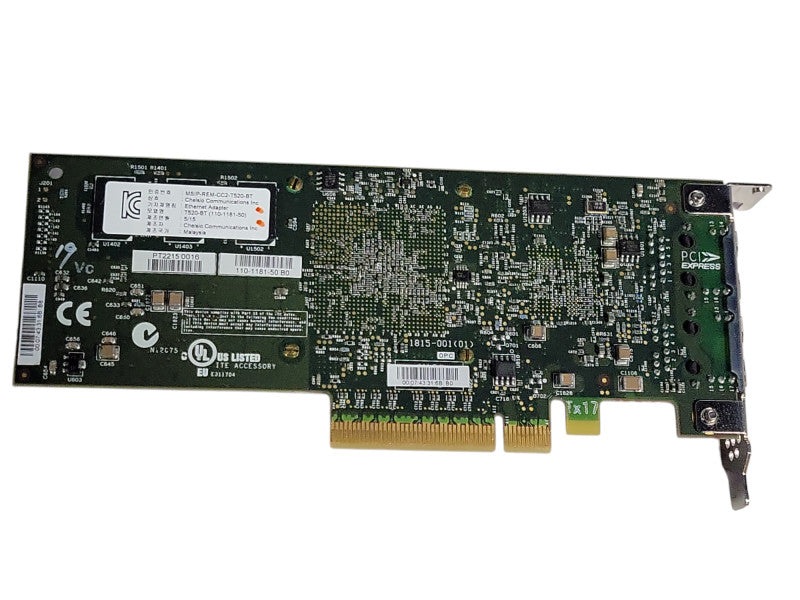 CHELSIO T520-BT Dual Port 10GbE Adapter, Low profile bracket _