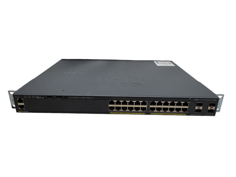 Cisco WS-C2960X-24PS-L v01 | 24-Port Gigabit PoE Switch | 4xSFP %