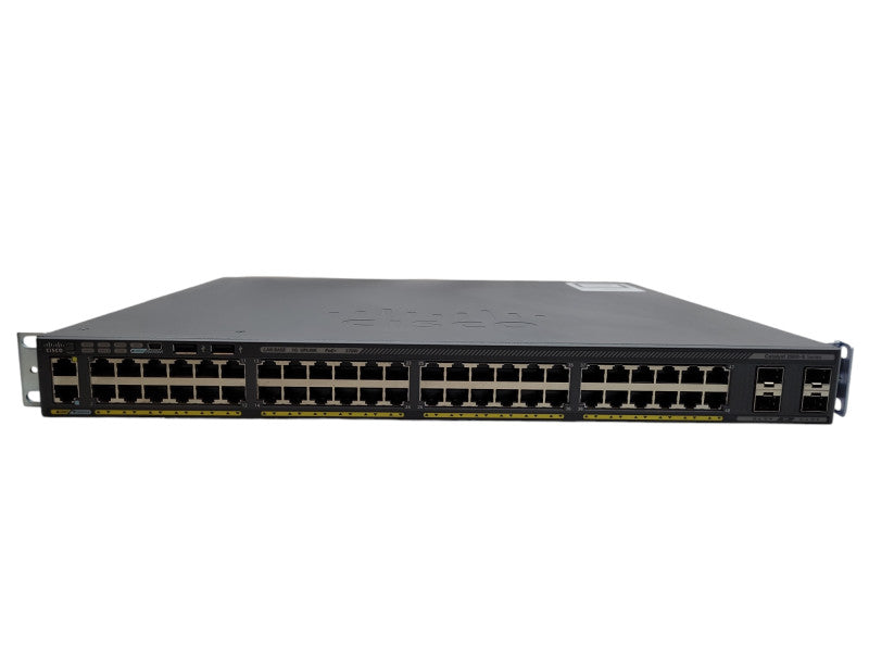 Cisco WS-C2960X-48LPS-L v01 | 48-Port Gigabit PoE Switch | 4xSFP | Stack Mod Q%