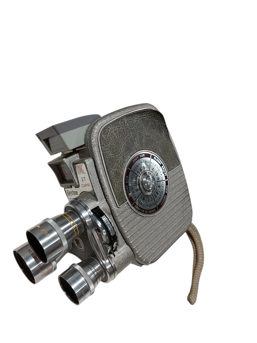 1950's Vintage Keystone 8MM Movie Camera K 27 Capri Triple Lens in Case  =