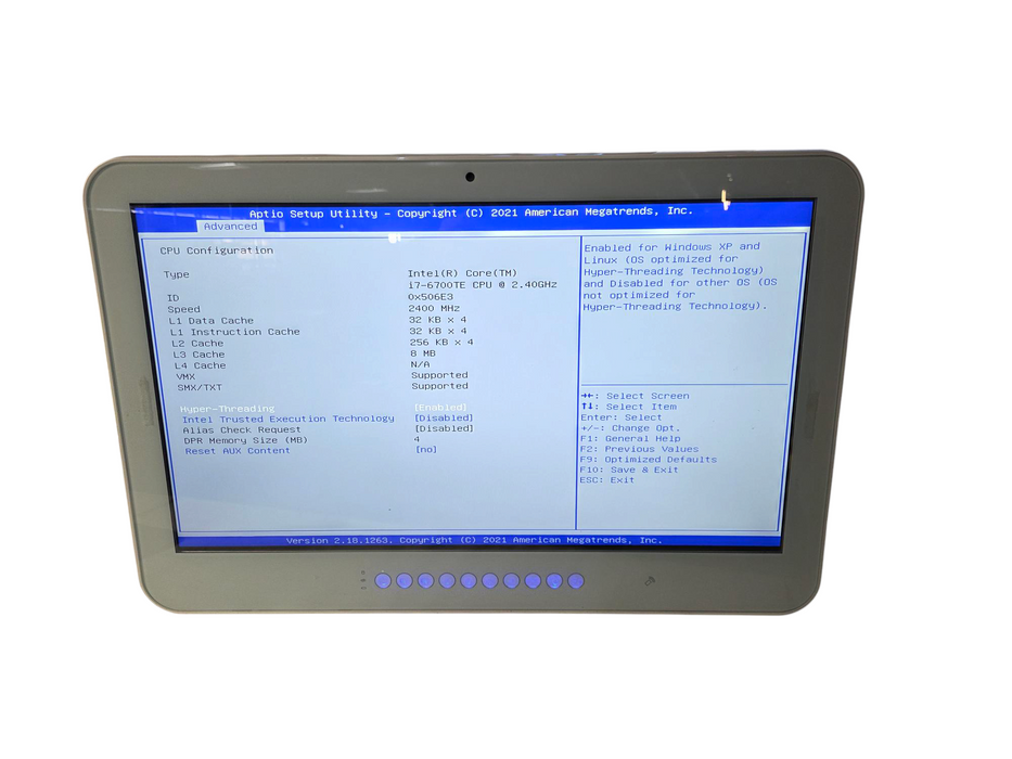 Teguar TM-5010-24P Medical Panel PC i5-6500TE 2.3Ghz 4GB Ram No HDD No PSU