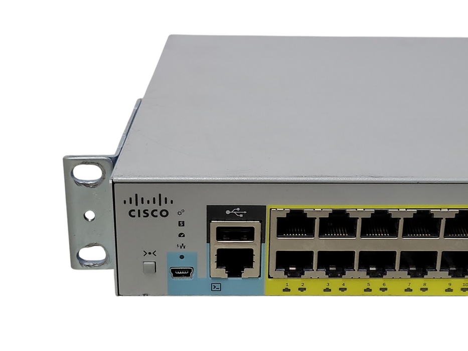 Cisco WS-C2960L-48PS-LL V01 48-Port Gigabit PoE Network Switch _