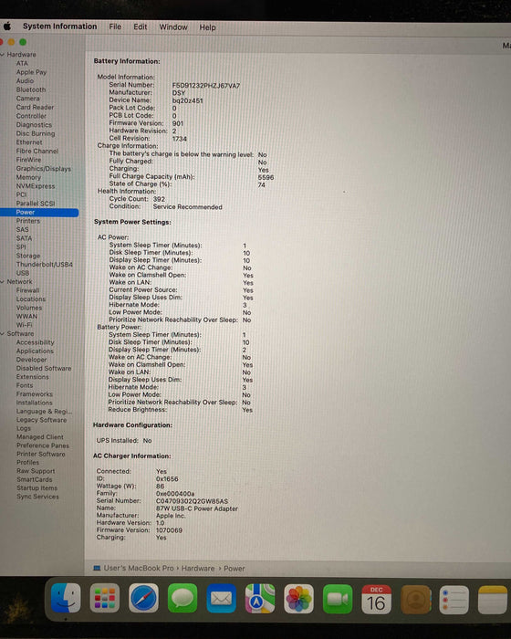 Apple MacBook Pro 15 2019 i9-9880H 32GB 512SSD Radeon Pro 560X  GPU READ!