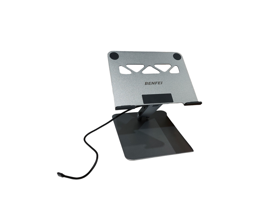 Benfei 8 in 1 Dock Grey Stand Multi-Functional Laptop Dock Stand  =