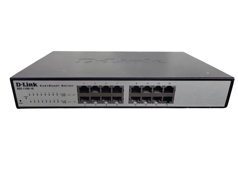 D-Link DGS-1100-16V2 16 Ports Easy Smart Managed Gigabit Ethernet Switch !