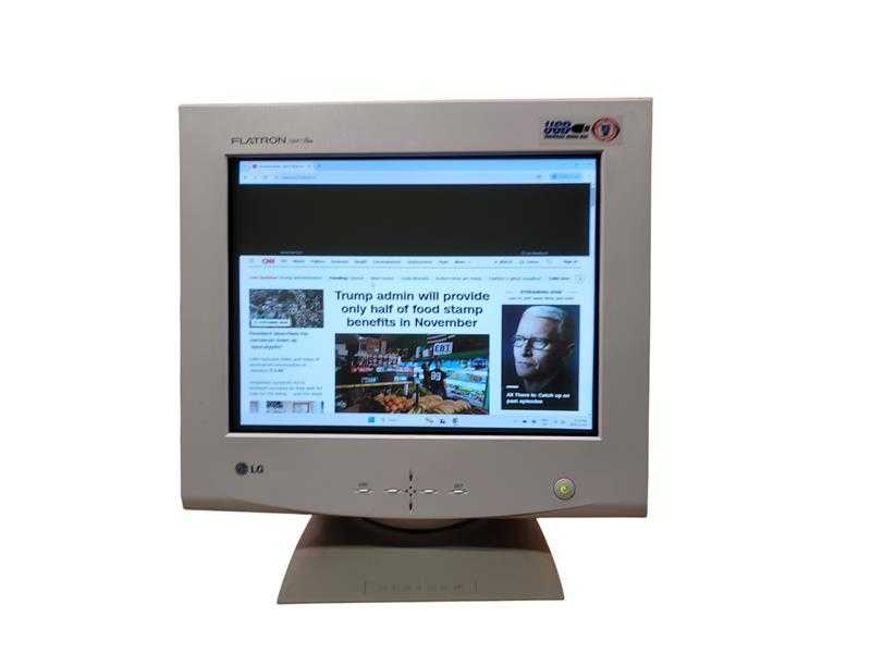 LG FLATRON 795FT Plus 17" CRT Vintage Flat Screen Monitor With USB!