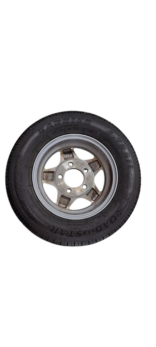 ST145R12 Trailer 5-spoke wheel 5x4.5 Bolt pattern Aluminum Wheel | READ Q