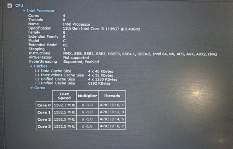 Dell Latitude 5420 | Core i5-1135G7 | 16GB DDR4 | 256GB SSD | No Adapter  Lap200