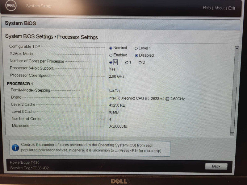 Dell PowerEdge T430 1x Xeon E5-2623 v4 2.60GHz 32GB DDR4 8x 3.5" H730 2x PSU $