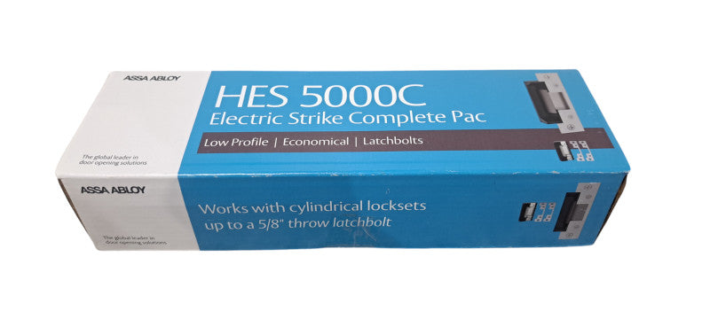 ASSA ABLOY HES 5000C Electric Strike, Dual Voltage (12VDC/24VDC), Satin Stain Q