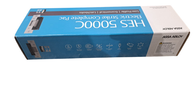 ASSA ABLOY HES 5000C Electric Strike, Dual Voltage (12VDC/24VDC), Satin Stain Q
