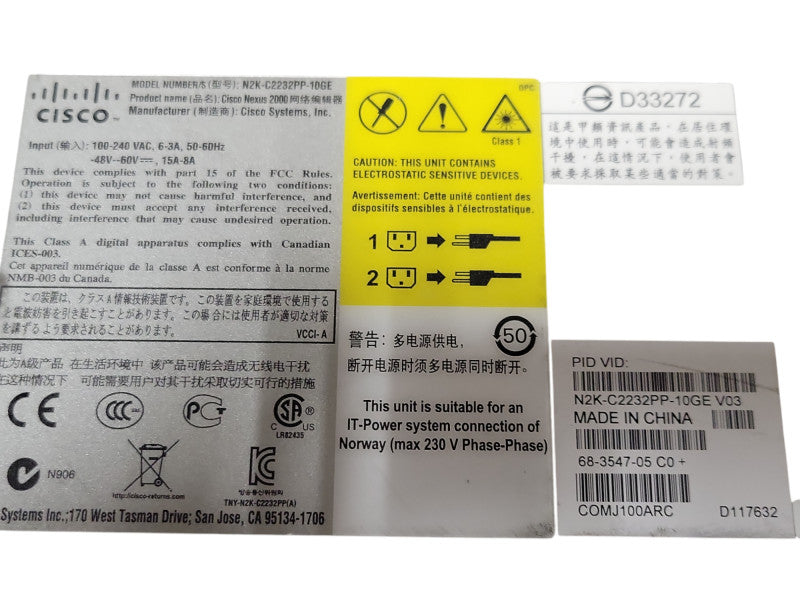 Cisco Nexus 32-Port 1/10GbE & 8-Port 10GbE Fabric Extender N2K-C2232PP-10GE _