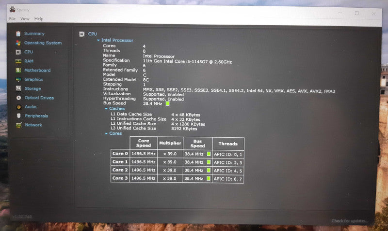 Dell Latitude 5420, Intel i5 1145G7 @2.60GHz, 16GB RAM, 512SSD | READ  Lap200