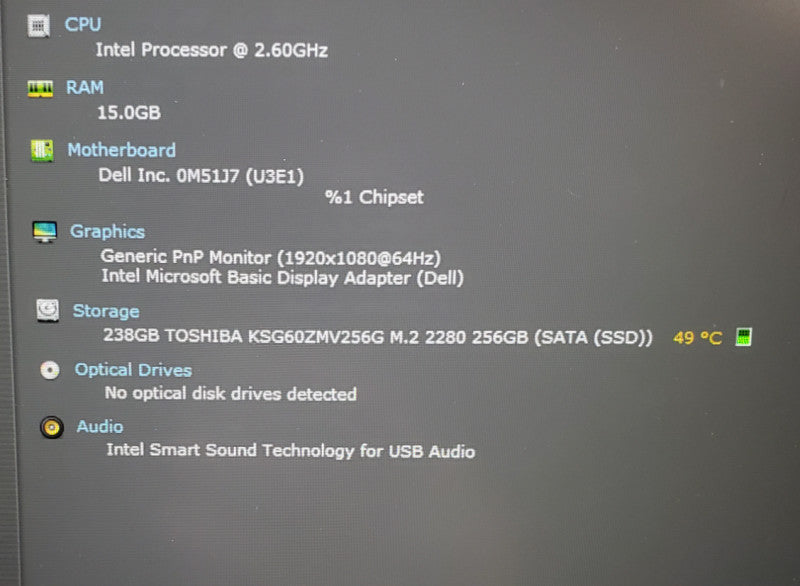 Dell Latitude 5420 | Core i5-1145G7 | 16GB DDR4 | 256GB SSD | No Adapter  Lap200