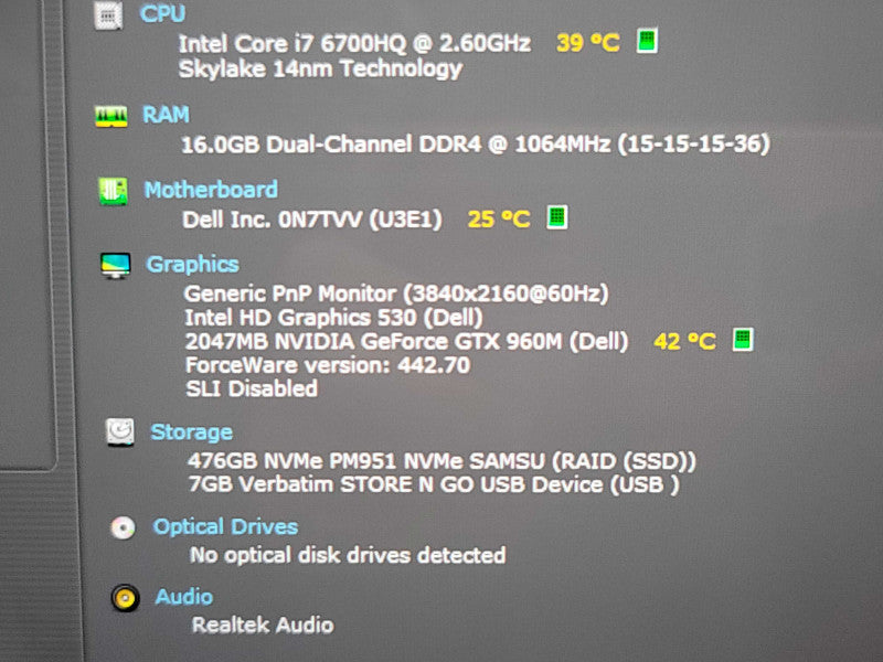Dell XPS 15 9550| i7-6700HQ| 16GB DDR4| GTX 960M| 512GB | 4K TOUCH SSD  β Lap200