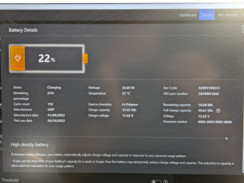 Lenovo ThinkPad P53s Intel Core i7-8665U 32GB RAM Quadro P520 2GB  - Lap200