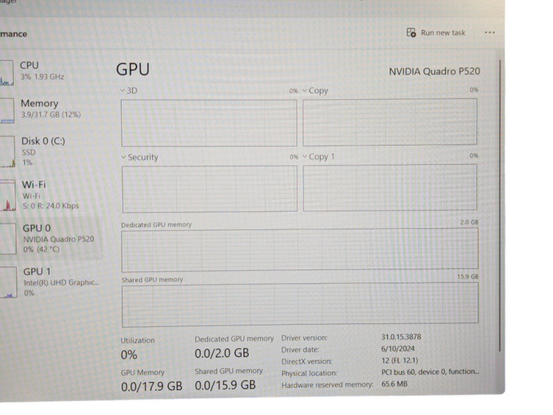 Lenovo ThinkPad P53s Intel Core i7-8665U 32GB RAM Quadro P520 2GB  - Lap200