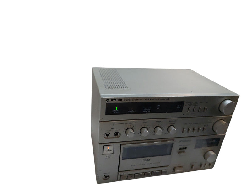 Vintage Hitachi Stereo Cassette Tuner Amplifier Model: J5  =
