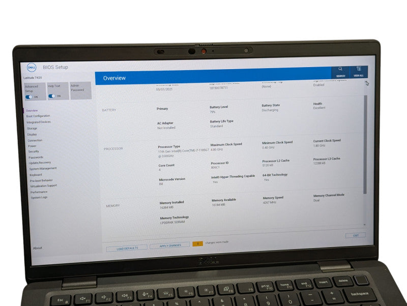 DELL Latitude 7420 Intel Core i7-1185G7 16GB RAM 512GB NVMe  - Lap200
