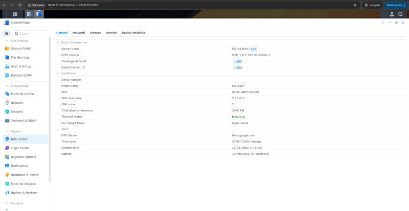 Synology DS1813+ 8 bay Disk Station w/ 8x 4TB (32TB) HDDs