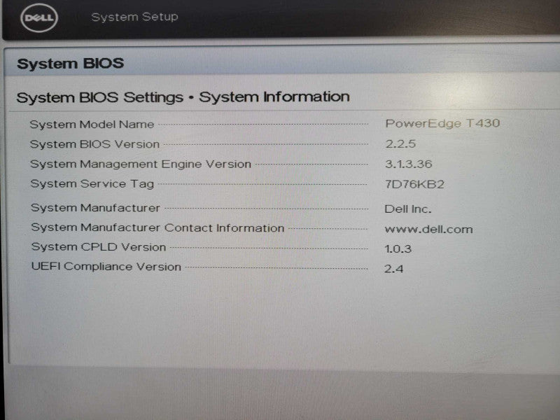 Dell PowerEdge T430 | 1x Xeon E5-2623 v4 | 32GB DDR4 | 8x 3.5" | PERC H730 !
