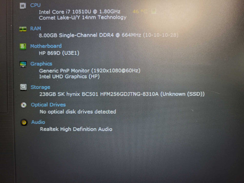 HP ProBook 440 G7| i7-10510U| 8GB DDR4| 256GB SSD $ Lap200