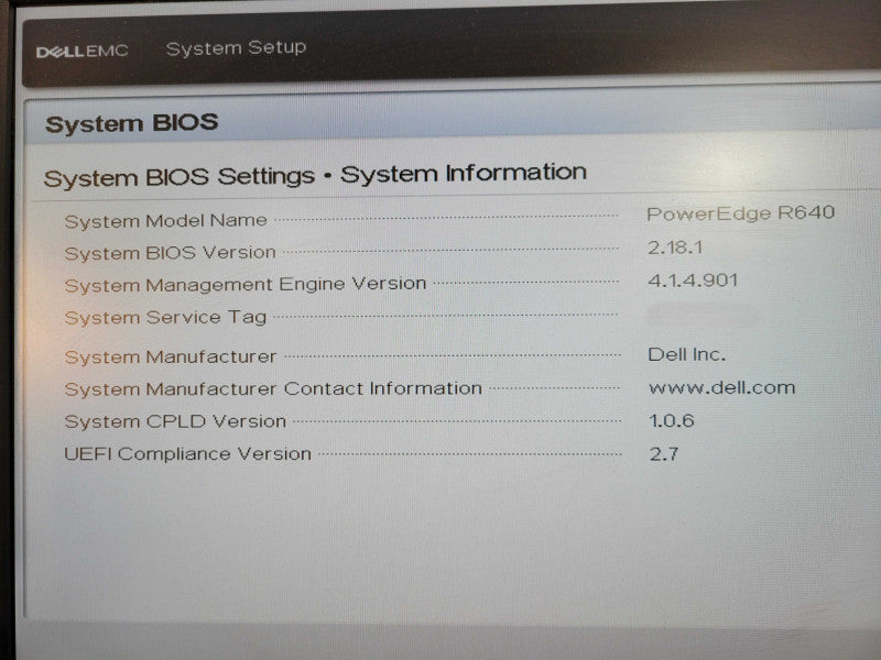 Dell PE R640 1U Server BareBone w/ 2x Heatsink, 2x 1100W PSU, No CPU, No RAM !