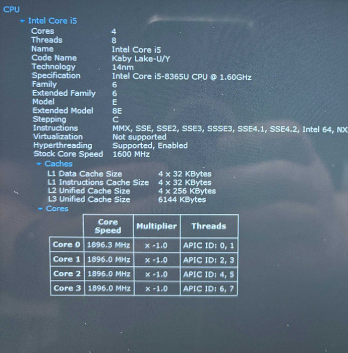 Dell Latitude 5300 2-in-1 TOUCH i5-8365U@1.6GHz 16GB RAM 256GB SSD READ  Lap200