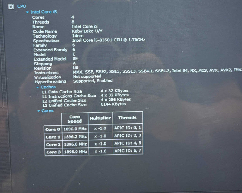 HP EliteBook x360 1030 G3 TOUCH i5-8350U@1.7GHz 16GB RAM 256GB SSD  Lap200
