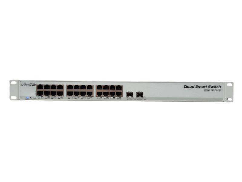 MikroTik CSS326-24G-2S+RM, 24-Port Gigabit Ethernet Switch, 2x SFP+